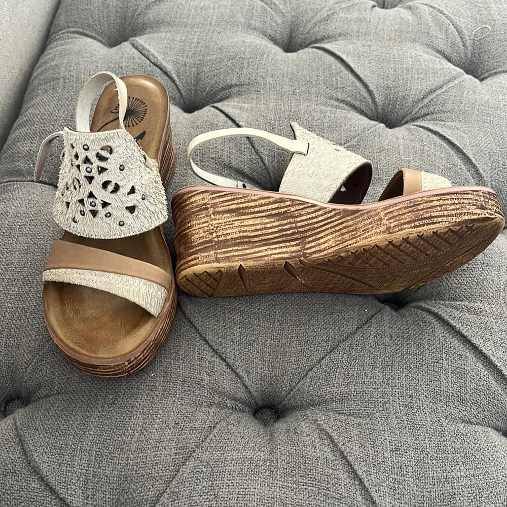OTBT “Hippie” Wedge Sandals, size 7
